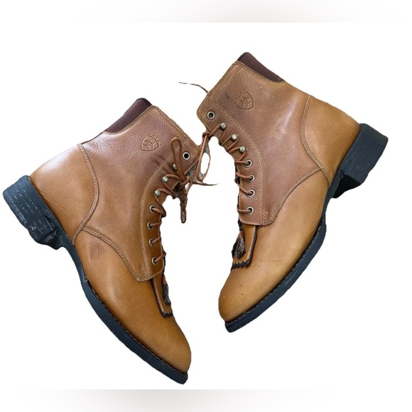 Ariat Sz 8 B Women’s Leather Equestrian Tassel Horse Brown  Boots Style 33471 - Picture 5 of 7